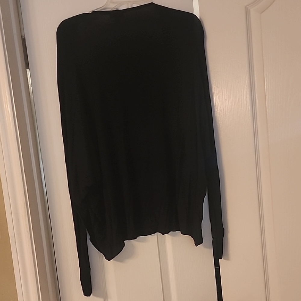 BONGO Classic Black Open Front Cardigan - Picture 4 of 4